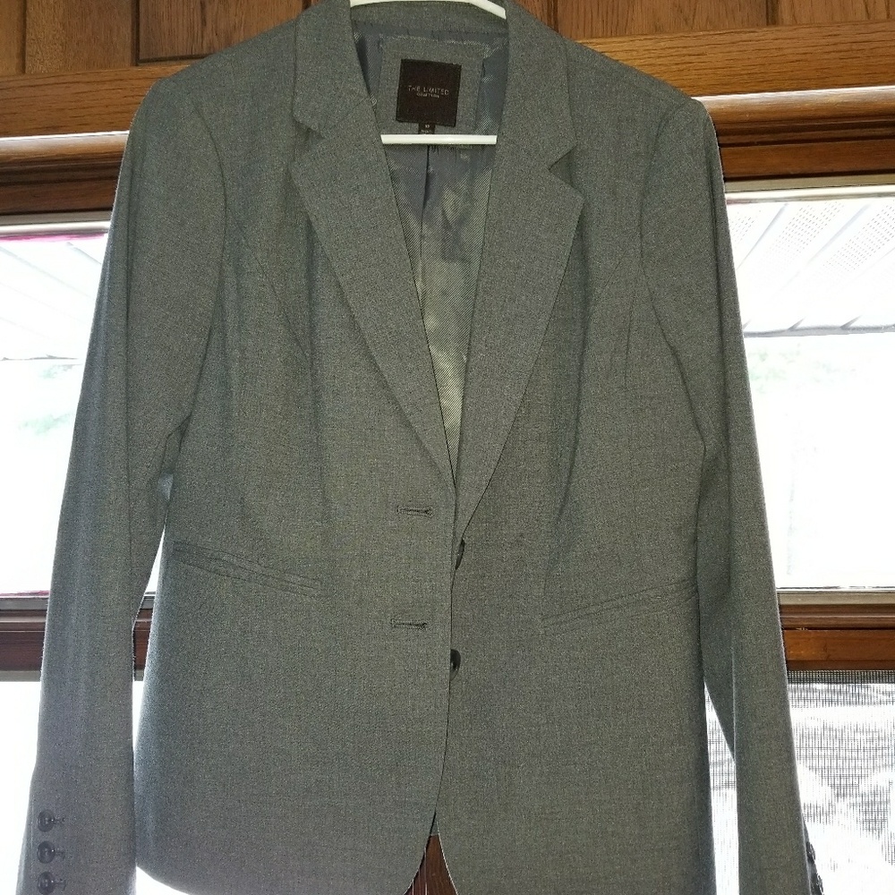 Gray Woman's Suit Jacket